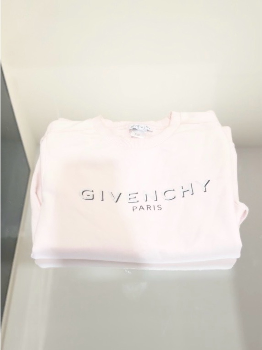 Givenchy Soft Pale Pink Logo Crewneck Sweatshirt